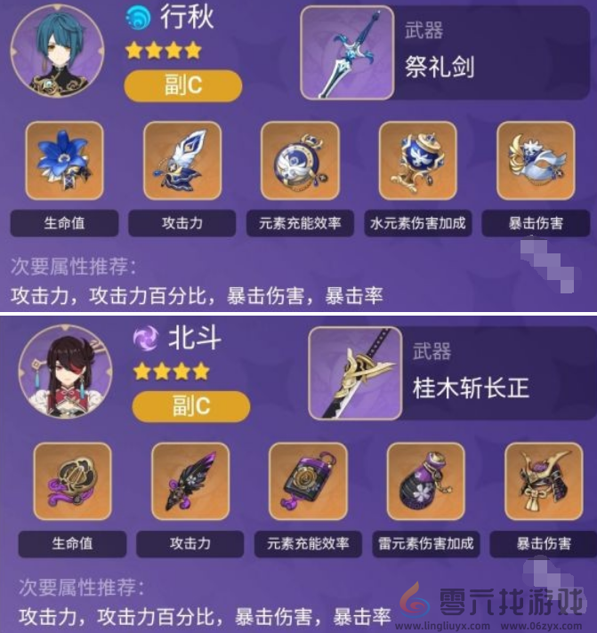 原神罗莎莉亚培养建议2024(图6) 原神罗莎莉亚培养建议2024(图6)