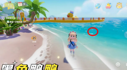 心动小镇沙滩乐园第13天黑色鸭子位置(图2)